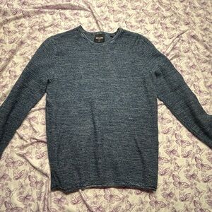 ONLY & SONS Heathered Blue Crewneck Sweater